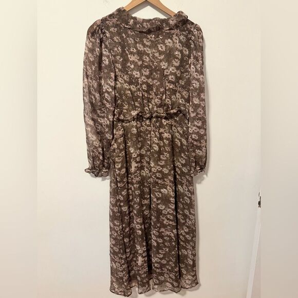 SALE! - Storia Floral Midi Dress Large - Picture 3 of 7